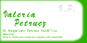 valeria petrucz business card